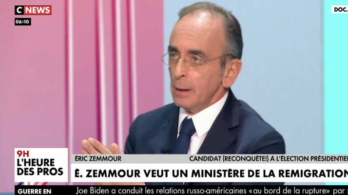 Si il est élu président, Eric Zemmour annonce vouloir créer le « premier ministère de la remigration »