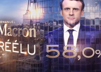 Emmanuel Macron réélu Président de la République avec 58 % des voix contre Marine le Pen à 41 %