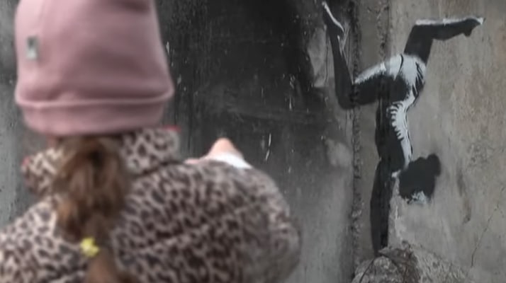 Banksy en Ukraine : des semis de révolte et de poésie au milieu du chaos