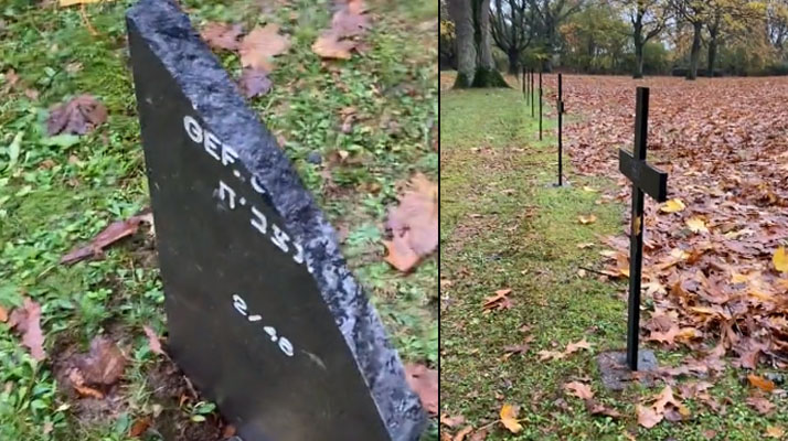 Oise. Dix stèles juives victimes de dégradations au cimetière allemand de la Première Guerre Mondiale à Moulin-sous-Touvent
