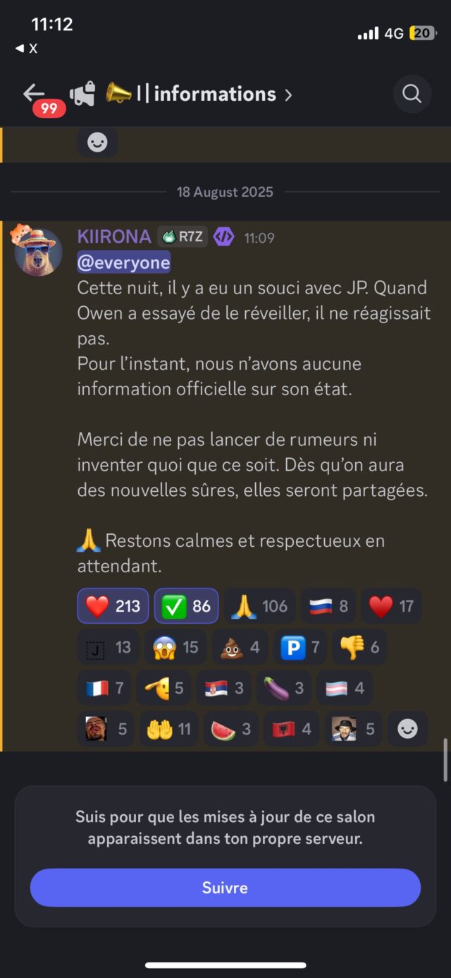 En live depuis plusieurs heures, le streameur Jean Pormanove est mort à l'âge de 46 ans 2