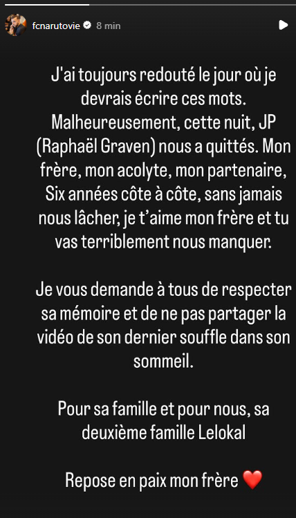 En live depuis plusieurs heures, le streameur Jean Pormanove est mort à l'âge de 46 ans 1