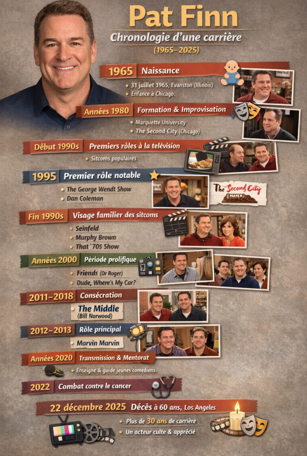 Mort de Pat Finn : l’acteur de sitcoms cultes s’éteint à 60 ans 1