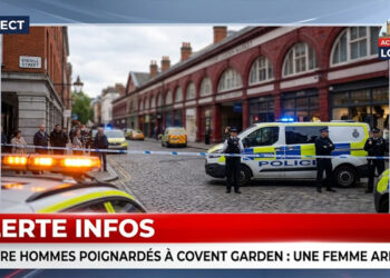 Attaque au couteau à Londres : quatre blessés près de Covent Garden, une femme interpellée