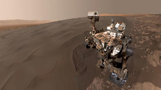 Le robot Curiosity se prend en selfie sur Mars !
