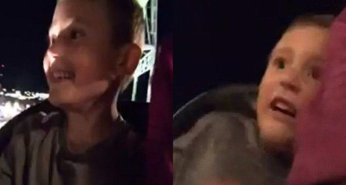 USA : La ceinture lâche, Il rattrape de justesse son fils dans un manège à sensation !