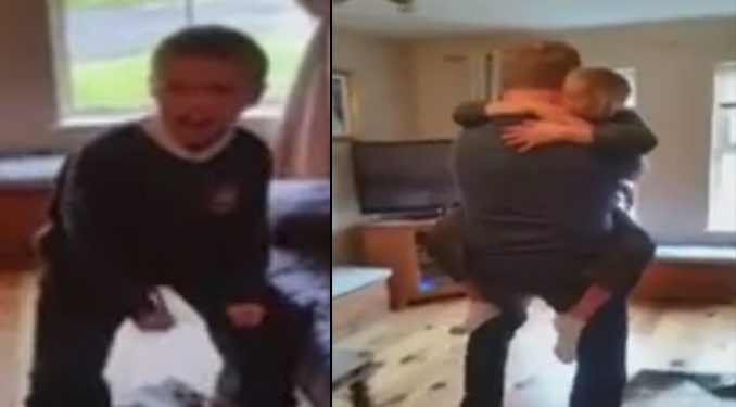 Euro2016 : Regardez ce petit irlandais qui pleure de joie après avoir reçu des places pour assister au match de son équipe !