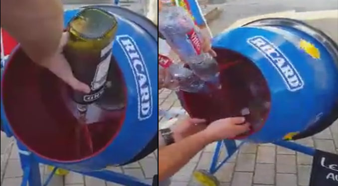 Finale de l&rsquo;Euro2016 : Des supporters français ont préparé du Ricard dans une bétonnière !