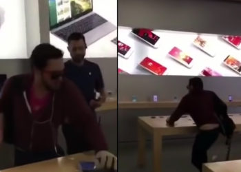 Dijon : Un homme débarque dans l&rsquo;Apple Store de Dijon et casse plusieurs téléphones et tablettes !