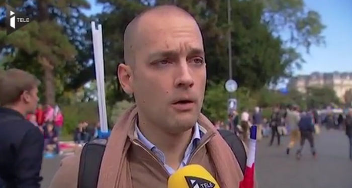 Les propos surréalistes d&rsquo;un manifestant de la « Manif pour Tous » au micro d&rsquo;I-Télé !