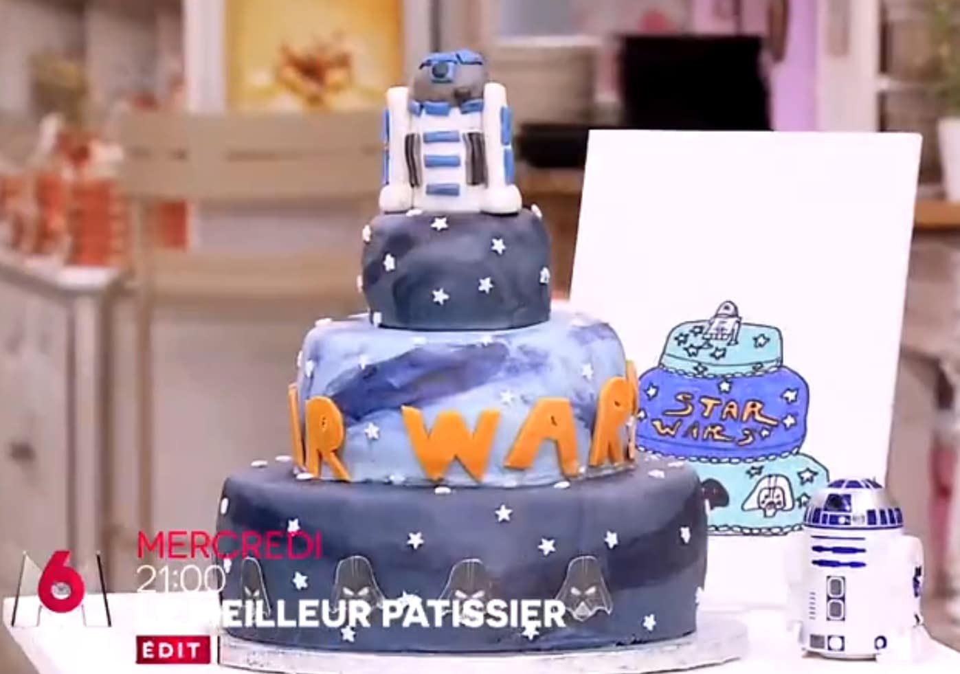 Le Meilleur Pâtissier : Un gâteau Star Wars au Top