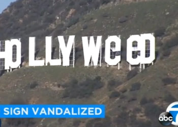 Les célèbres lettres emblématiques d&rsquo;Hollywood changées en « Hollyweed » !