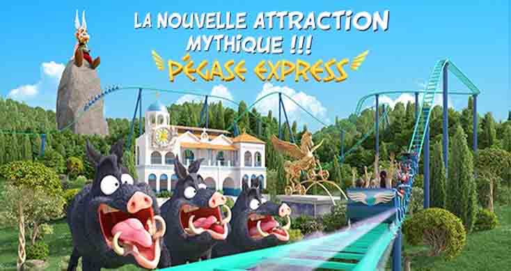 Zoom sur « Pégase Express » la nouvelle attraction familiale du Parc Astérix qui ouvrira en juin !