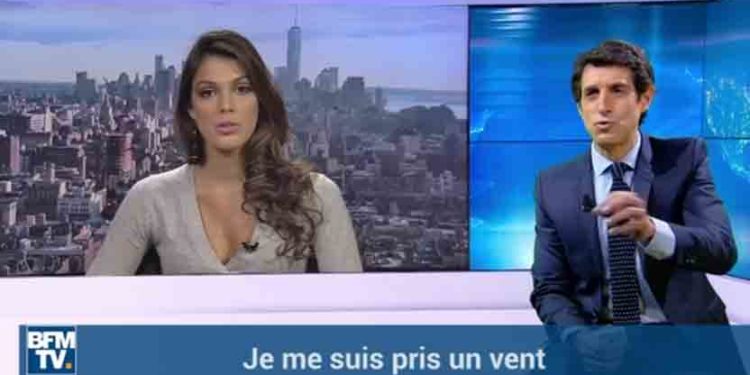 Thomas Misrachi de BFMTV se prend un joli vent d&rsquo;Iris Mittenaere, la Miss Univers française !