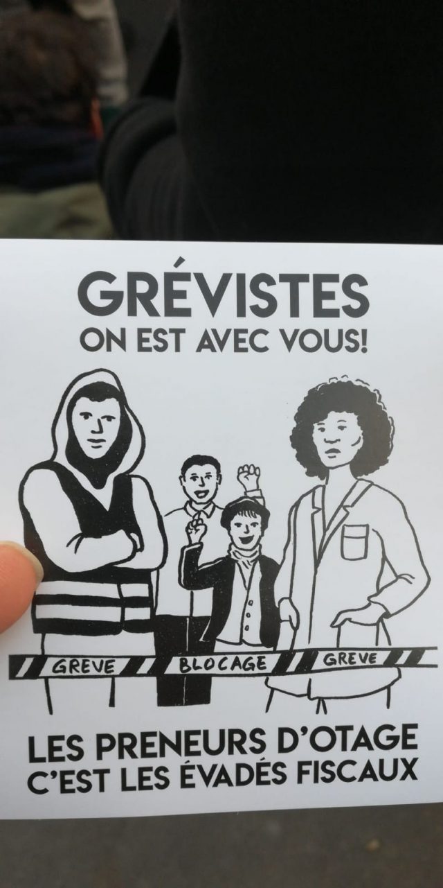 Grève du 10 décembre : La tête du cortège est arrivée à Denfert Rochereau 2