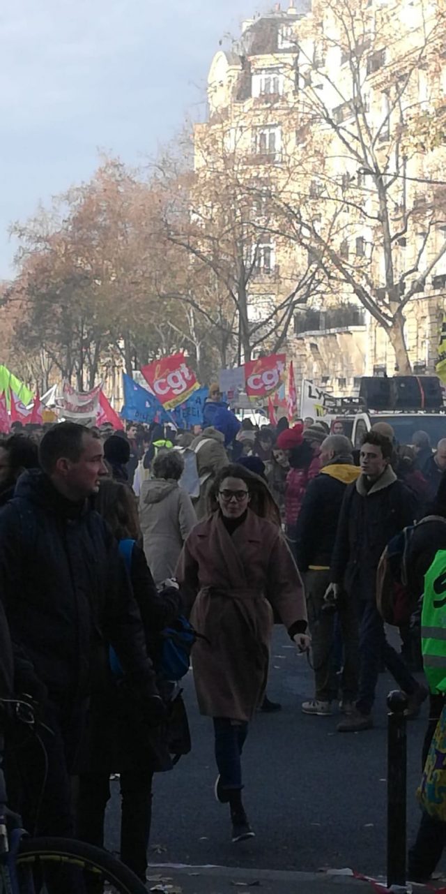Grève du 10 décembre : La tête du cortège est arrivée à Denfert Rochereau 4