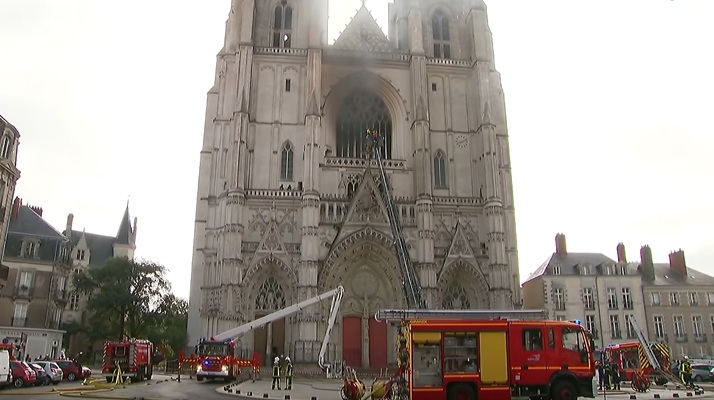 Incendie de la cathédrale de Nantes : le suspect est passé aux aveux