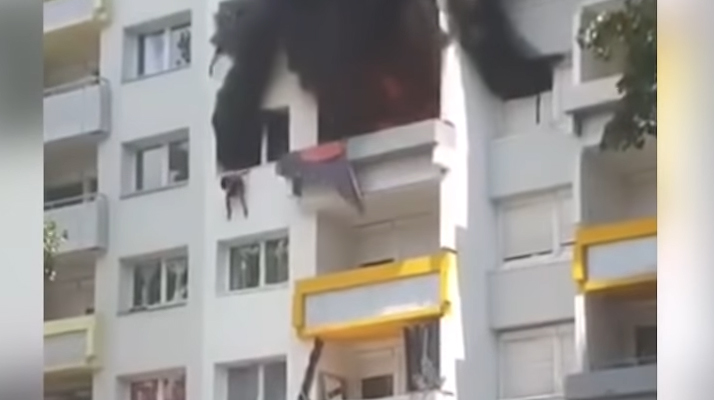 Grenoble : L&rsquo;incroyable sauvetage de deux enfants sautant d&rsquo;un immeuble en feu