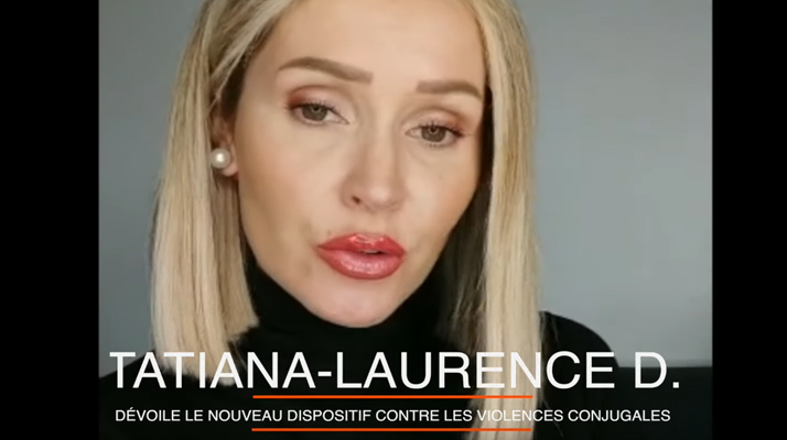 Violences conjugales : Tatiana-Laurence présente le bracelet anti-rapprochement