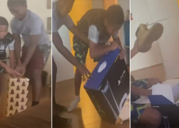 États-Unis. La mauvaise blague des parents à leurs enfants qui offrent des chaussures dans un carton de PS5 pour Noël
