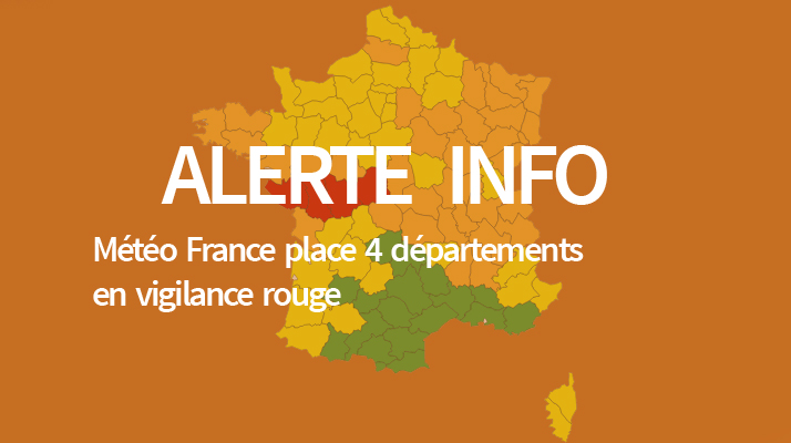 Neige et Verglas. Météo France place 4 département en vigilance rouge