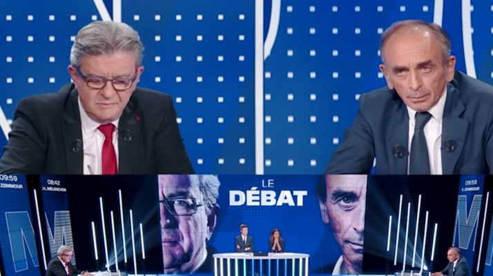 Carton d&rsquo;audience pour BFMTV après le débat opposant Jean-Luc Mélanchon à Eric Zemmour