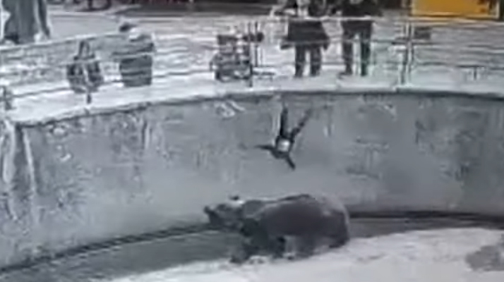 Ouzbékistan. (Vidéo) Une mère de famille jette volontairement son enfant de trois ans dans l&rsquo;enclos d&rsquo;un ours