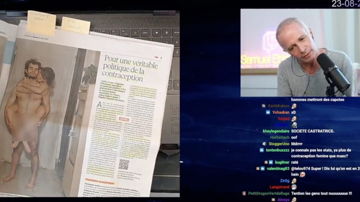 Le journaliste Samuel Étienne se fait à nouveau bannir de Twitch après avoir montré une séquence dénudée sur sa chaîne