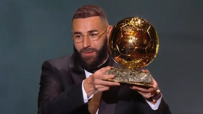 Karim Benzema, grand vainqueur du ballon d&rsquo;or 2022
