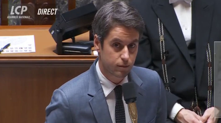 Hommages à Dominique Bernard et Samuel Paty. 179 élèves perturbateurs vont être poursuivis par la justice, annonce Gabriel Attal