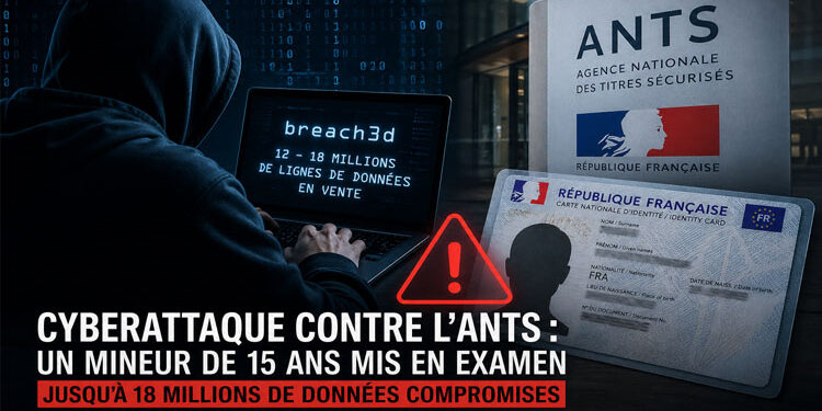 Cyberattaque contre l’ANTS : un mineur de 15 ans mis en examen dans une fuite massive de données