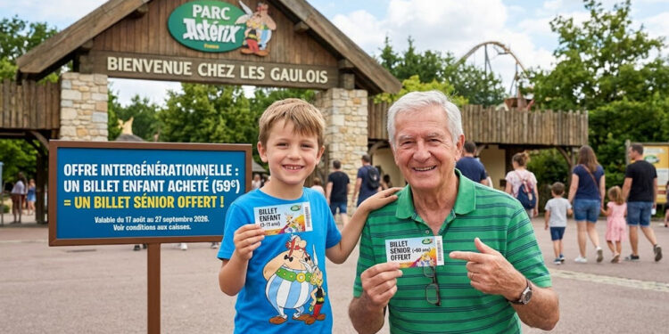Parc Astérix : Le billet est en ce moment offert aux séniors pour une journée en famille !